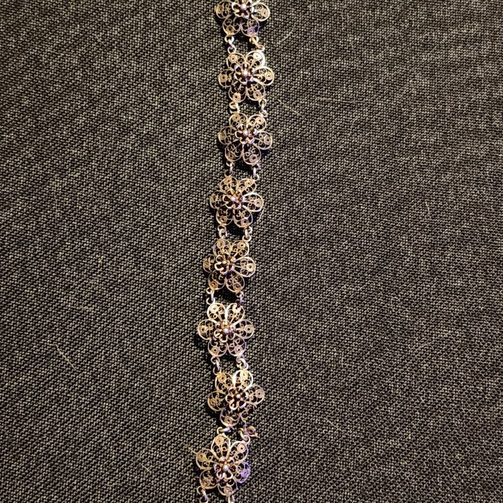 Vintage flowers bracelet